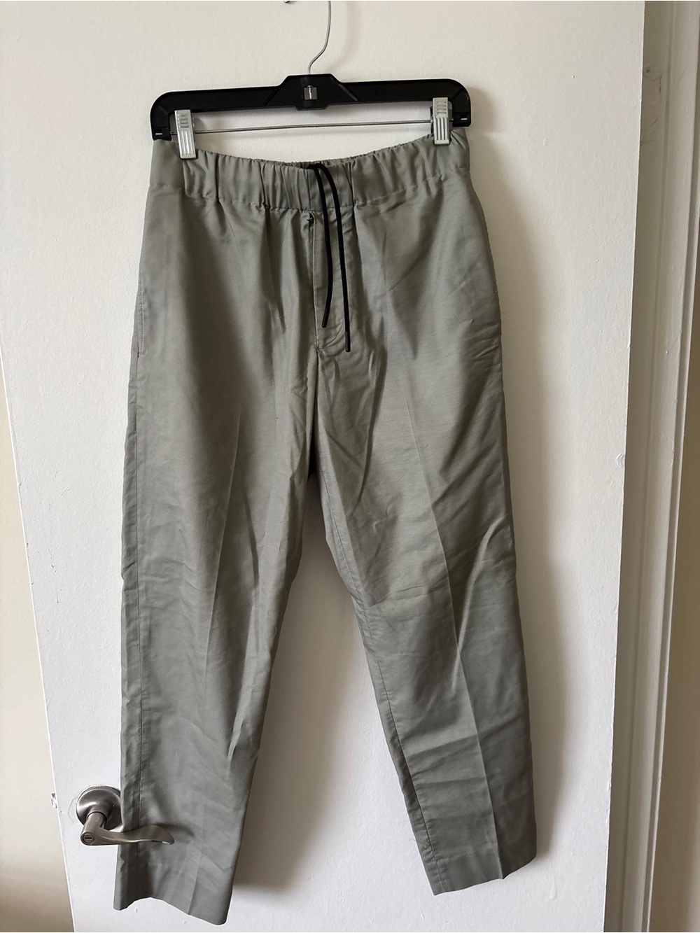 Club Monaco Men's Sage Green Drawstring Chinos